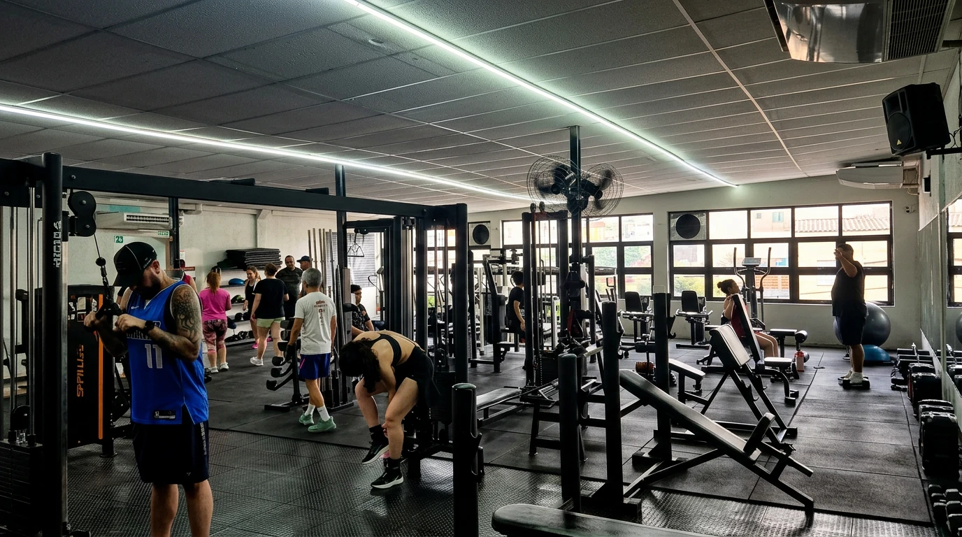 Musculação, pilates, yoga e muito mais.